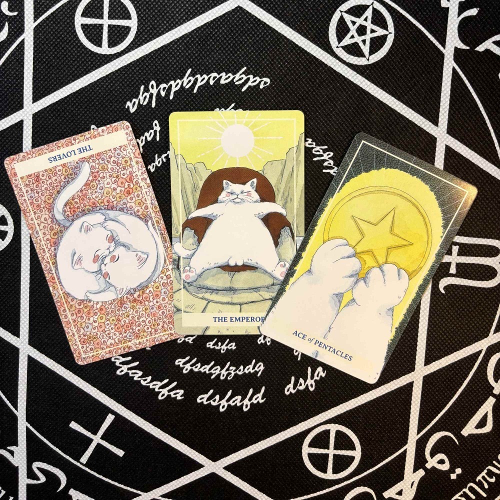 Whimsical Watercolor Feline Ka - огляд і ціна Tarot Deck With Guidebook