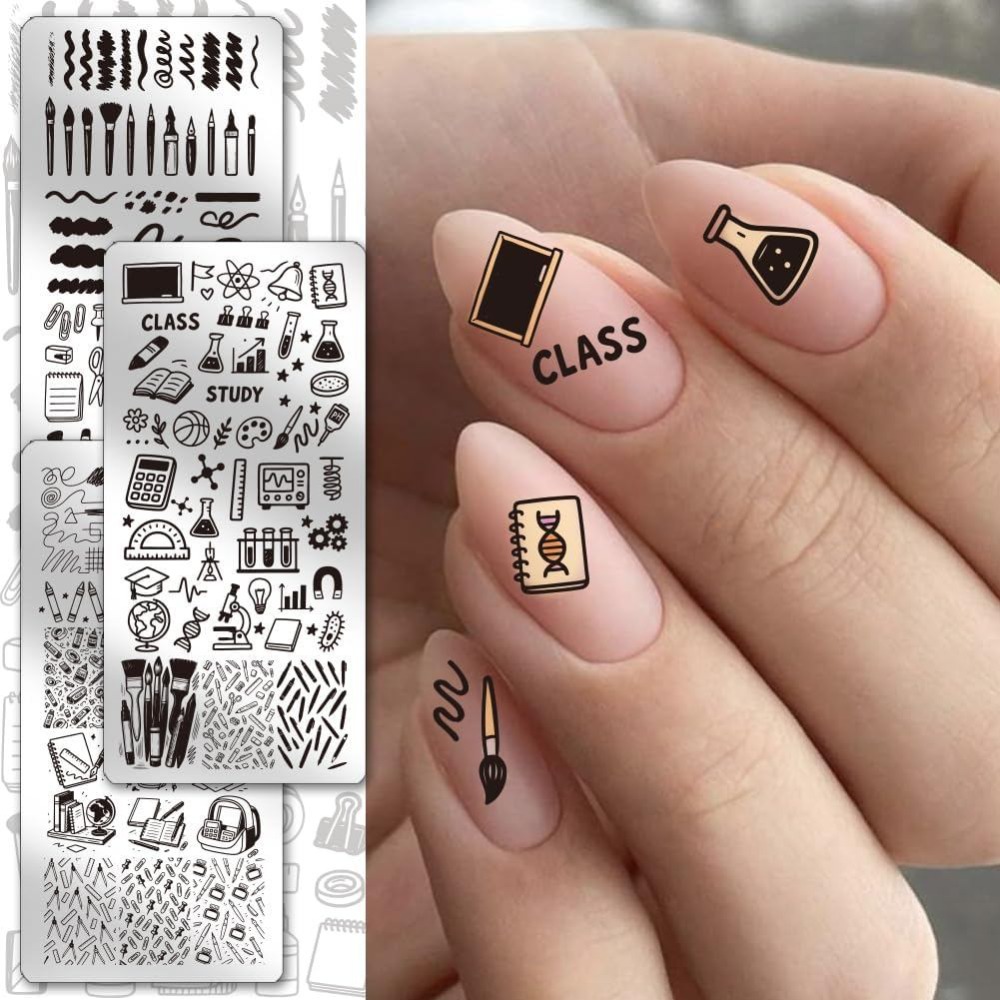 3pcs Stationery Nail Stamping  - огляд і ціна Stationery Books