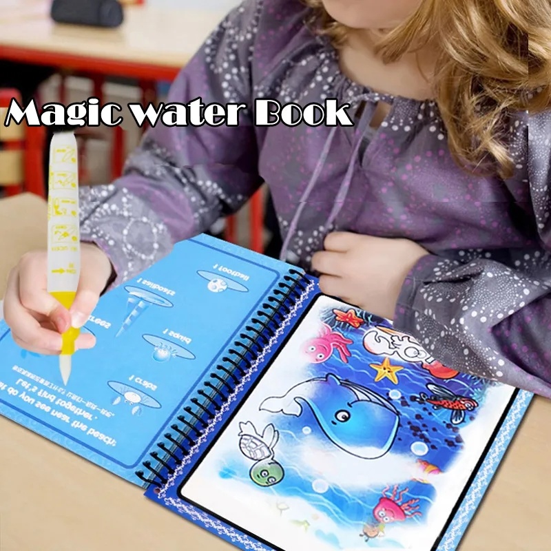 Kids Montessori Toys Reusable  - огляд і ціна Reusable Water Magic Coloring Book