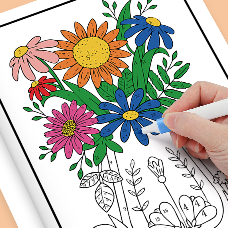 Color by Number for Adults Col - огляд і ціна Adult Coloring Book Stress Relief