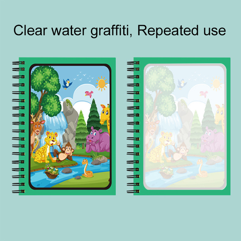 Magic Water Book with Pen Part - огляд і ціна Reusable Water Magic Coloring Book