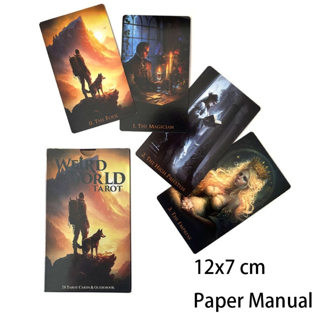 12*7cm Weird World Tarot 78 Ca - огляд і ціна Tarot Deck With Guidebook