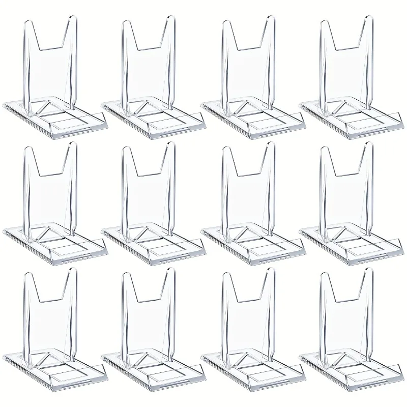 5/12pcs Clear Acrylic Display  - огляд і ціна Clear Acrylic Book Stand Holder