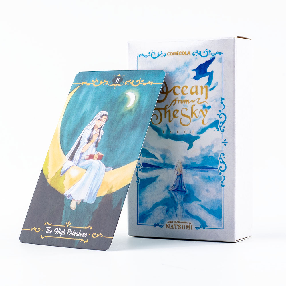 10.3*6cm Hand-Painted Watercol - огляд і ціна Tarot Deck With Guidebook