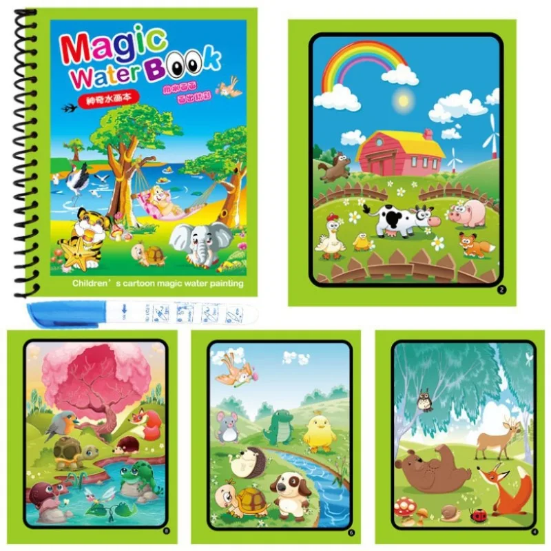 1Pc Reusable Magic Water Book  - огляд і ціна Reusable Water Magic Coloring Book