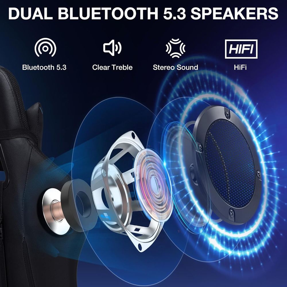 RGB Gaming Chair with Bluetoot - огляд і ціна Music