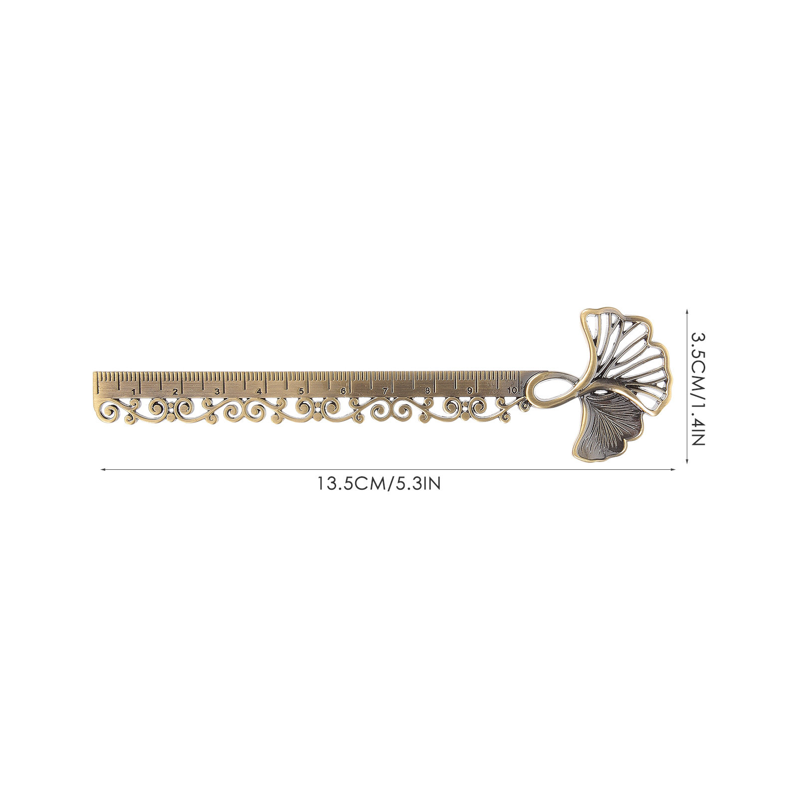 Metal Hollow Ginkgo Bookmark R - огляд і ціна Stationery Books