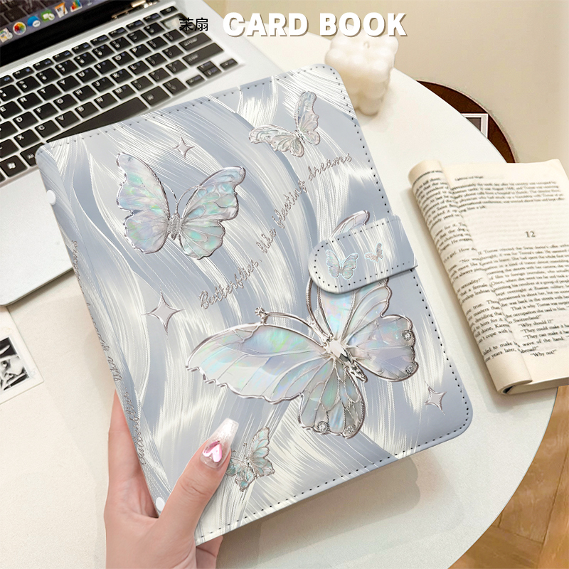 Silver Iridescent Butterfly A5 - огляд і ціна Kpop Photo Card Binder 3 Inch