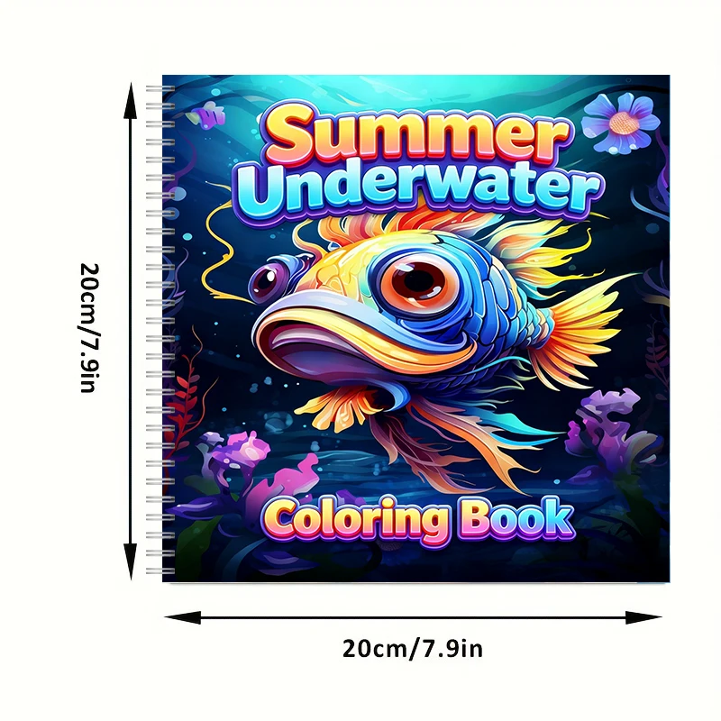 Summer Underwater Coloring Boo - огляд і ціна Adult Coloring Book Stress Relief