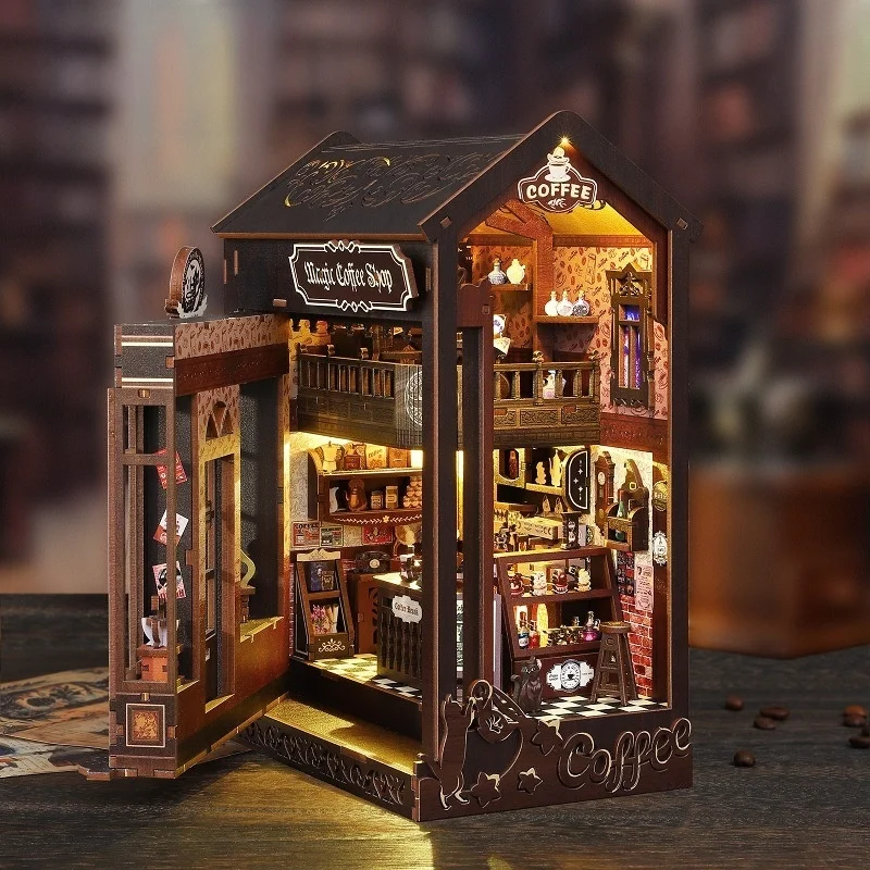 DIY Book Nook Shelf Insert Kit - огляд і ціна Diy Wooden Book Nook Kit Shelf Insert