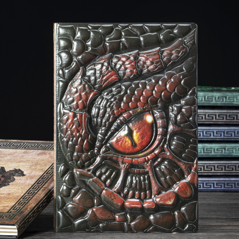 A5 Vintage Dragon Embossed Lea - огляд і ціна Vintage Leather Journal Notebook