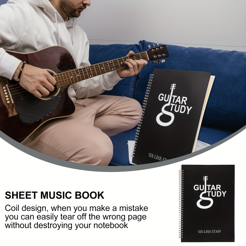 50 Pages Guitar Tablature Note - огляд і ціна Blank Sheet Music Notebook
