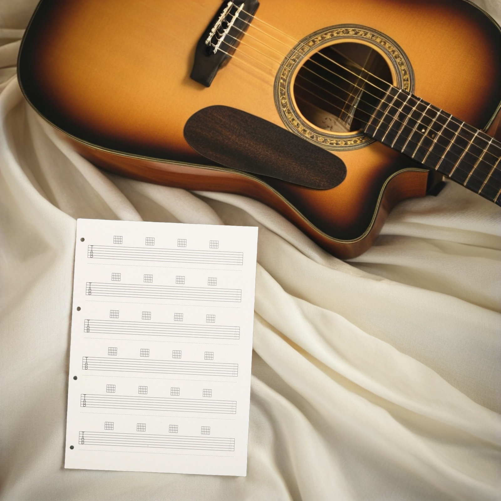 85Pcs Blank Guitar Tab Paper S - огляд і ціна Blank Sheet Music Notebook