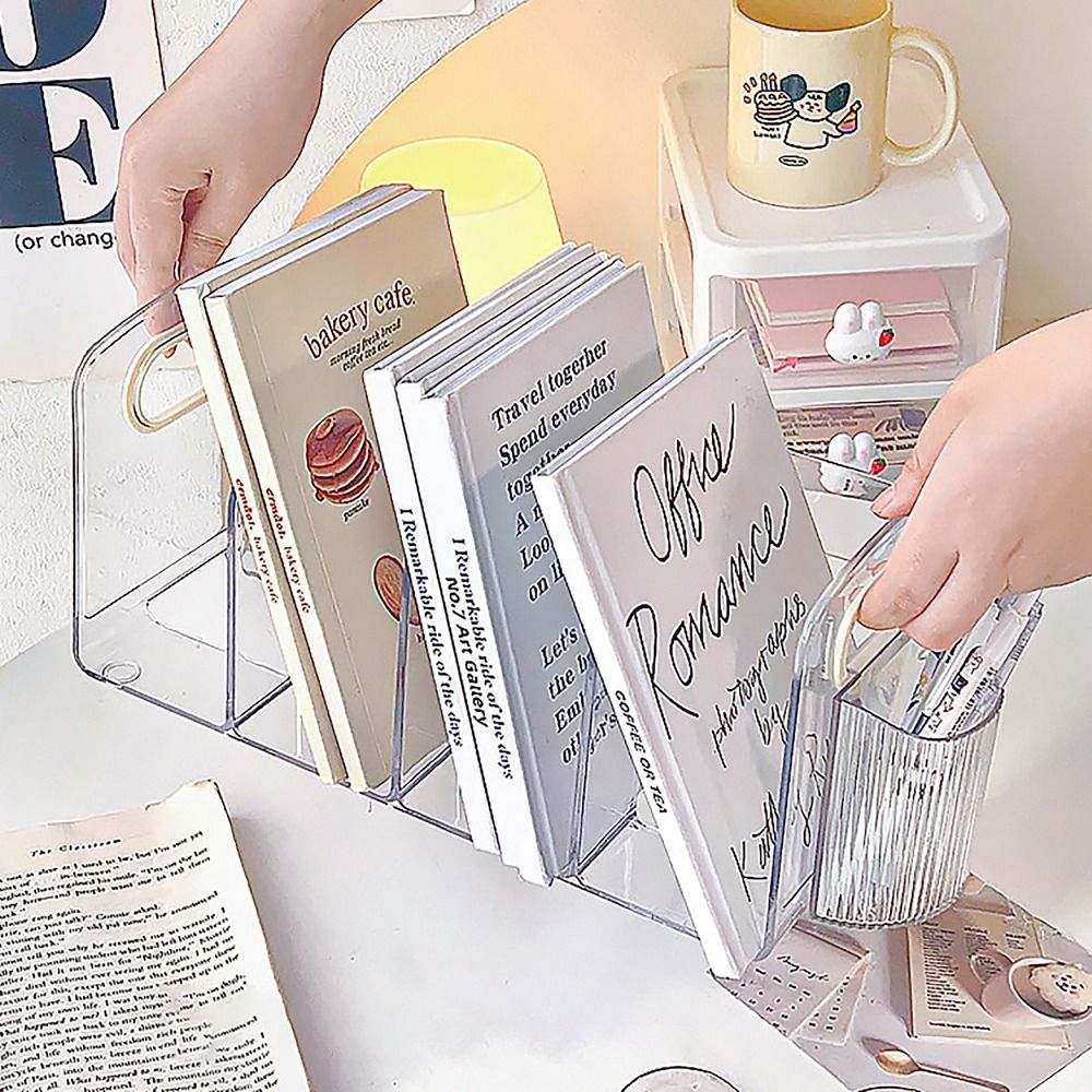 Portable Clear Acrylic Bookend - огляд і ціна Clear Acrylic Book Stand Holder