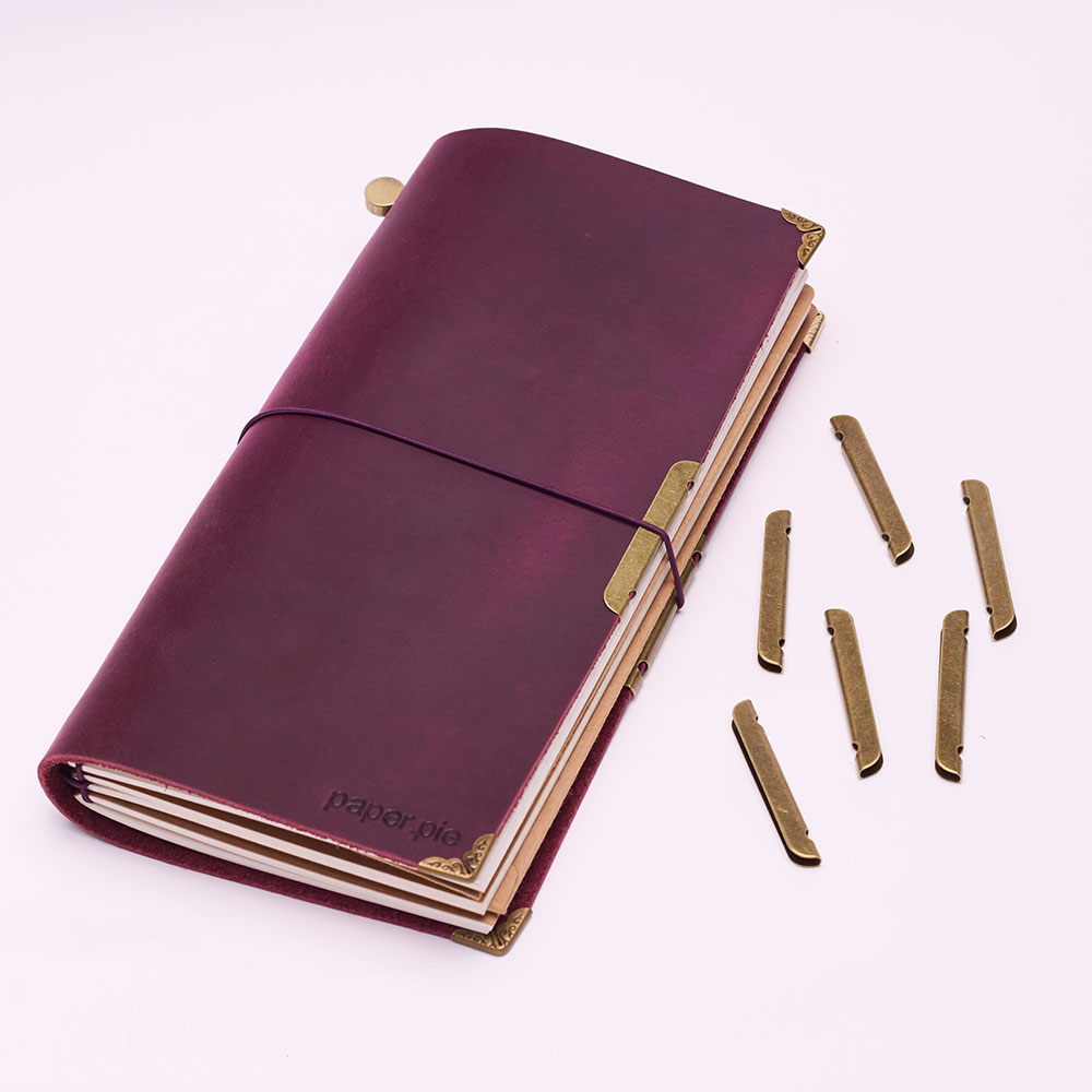 Leather Notebook Metal-Edge Pr - огляд і ціна Vintage Leather Journal Notebook