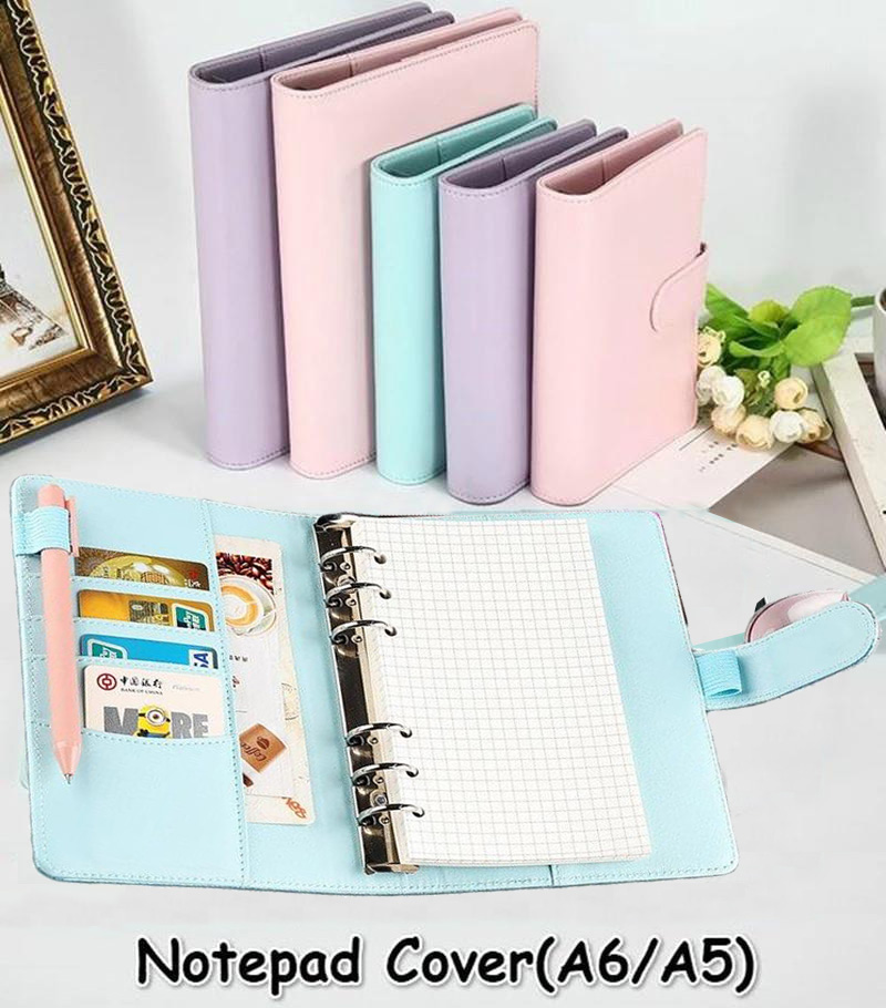 A6/A5 Macaroon Color PU Leathe - огляд і ціна Vintage Leather Journal Notebook