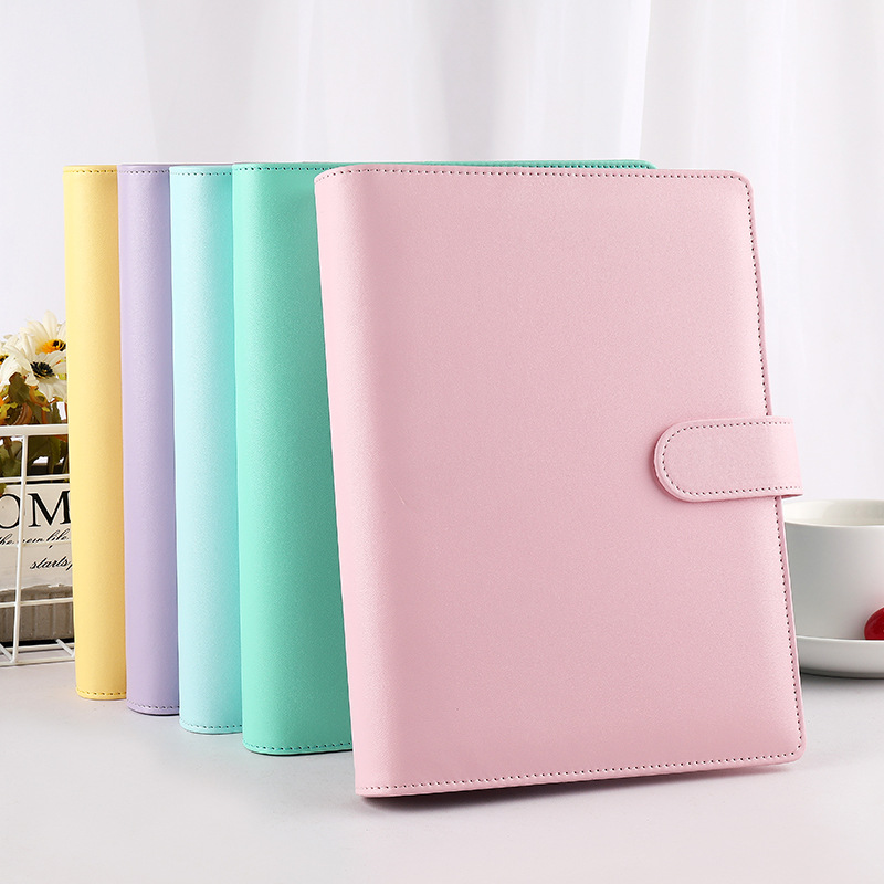 A6/A5 Macaroon Color PU Leathe - огляд і ціна Vintage Leather Journal Notebook