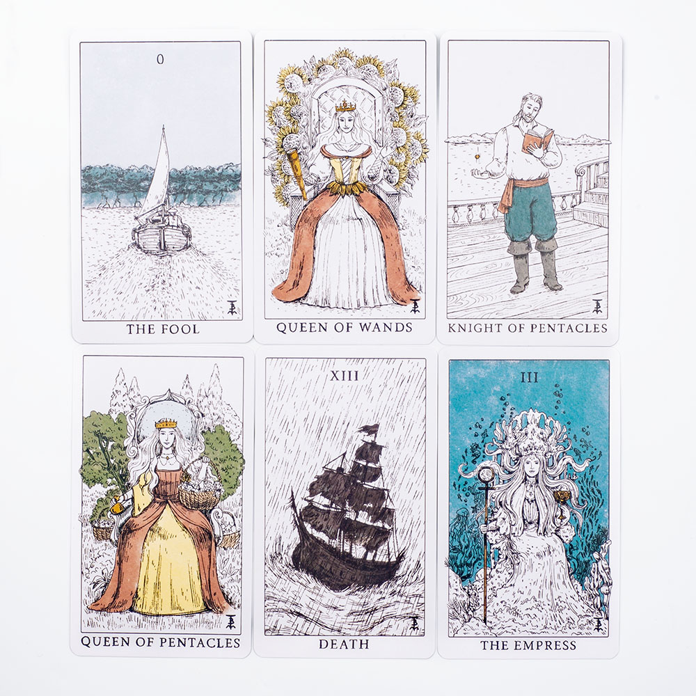Ocean Themed Tempest Tarot  De - огляд і ціна Tarot Deck With Guidebook
